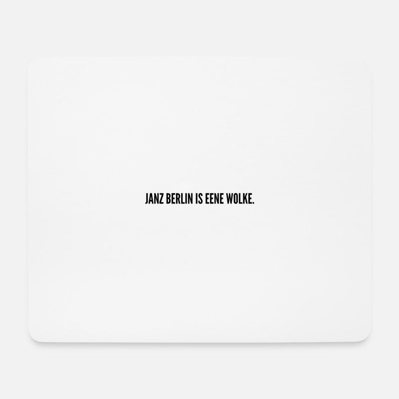 Berliner Schnauze - Mousepad (Querformat) - Weiß