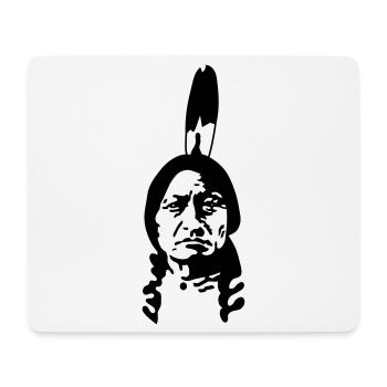 Indianer - Mousepad (Querformat) - Weiß - Vorne