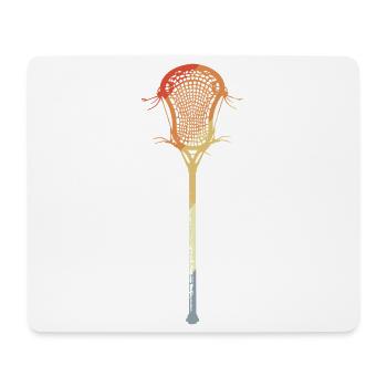 Retro Lacrosse Sticks - Mouse Pad (horizontal) - white - Front