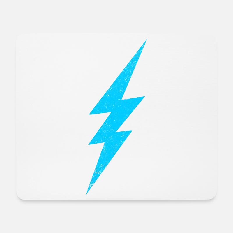 Blitz Energie Design - Mousepad (Querformat) - Weiß
