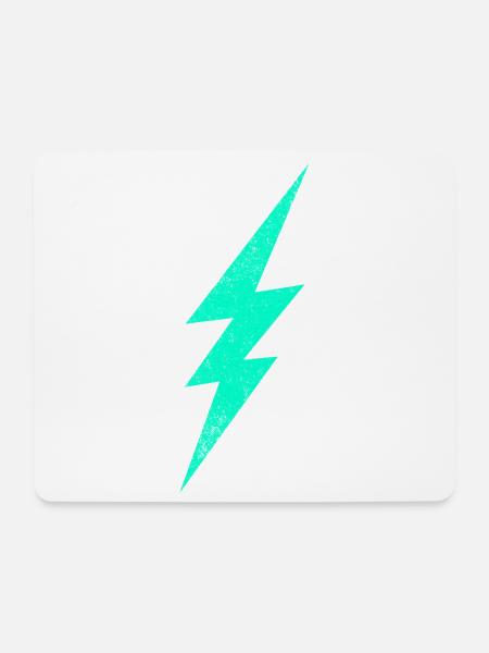 Electric flash graphic on trendy H interior - Mouse Pad (horizontal) - white