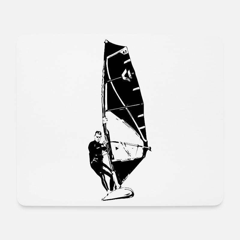 Windsurfing - Mouse Pad (horizontal) - white