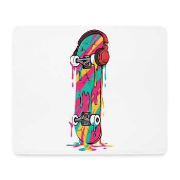 Esthétique du streetwear en skateboard - Tapis de souris (format paysage) - blanc - Devant