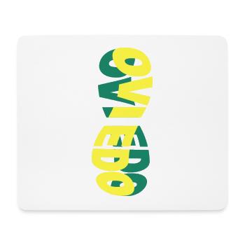 Oviedo Spanien Stadt Skyline Schrift Bunt - Mousepad (Querformat) - Weiß - Vorne