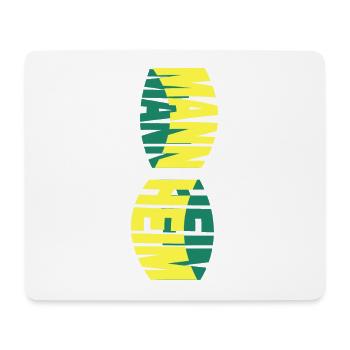Mannheim Deutschland Stadt Skyline Schrift Bunt - Mousepad (Querformat) - Weiß - Vorne