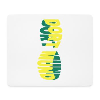 Dortmund Germany City Skyline Font Colorful - Mouse Pad (horizontal) - white - Front
