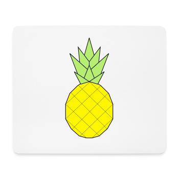Ananas - Mousepad (Querformat) - Weiß - Vorne
