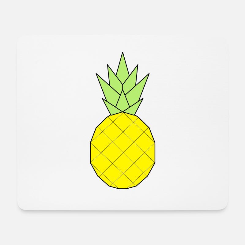Ananas - Mousepad (Querformat) - Weiß