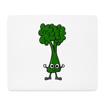 Broccoli Comic - Mouse Pad (horizontal) - white - Front