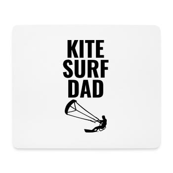 Kitesurf Kiteboard Kiteboarder Kitesurf Papa - Tapis de souris (format paysage) - blanc - Devant