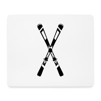 Ski cross, skiing - Mouse Pad (horizontal) - white - Front