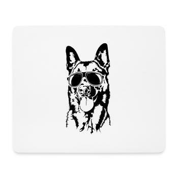 Malinois Cool Dog Dog Portrait Wilsigns - Mouse Pad (horizontal) - white - Front