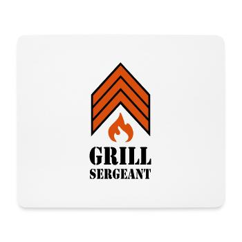 Grillen - Grillsergeant - Mousepad (Querformat) - Weiß - Vorne