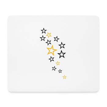 sterne - Mousepad (Querformat) - Weiß - Vorne