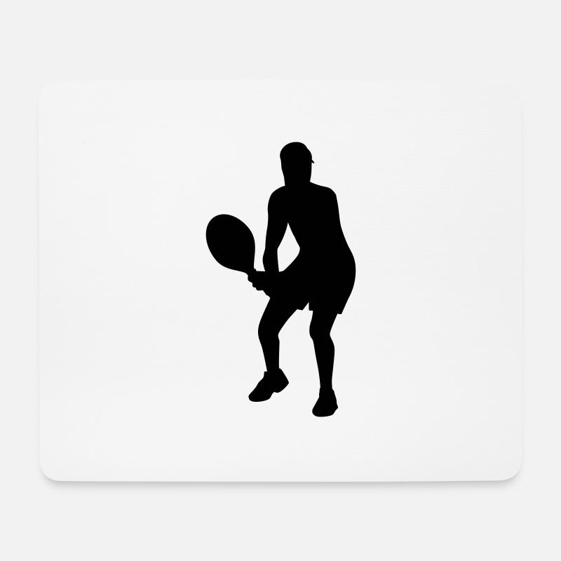 Tennis - Mousepad (Querformat) - Weiß