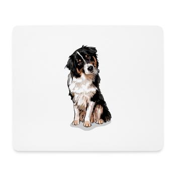 AUSTRALIAN SHEPHERD Aussie canine dog Wilsigns - Mouse Pad (horizontal) - white - Front