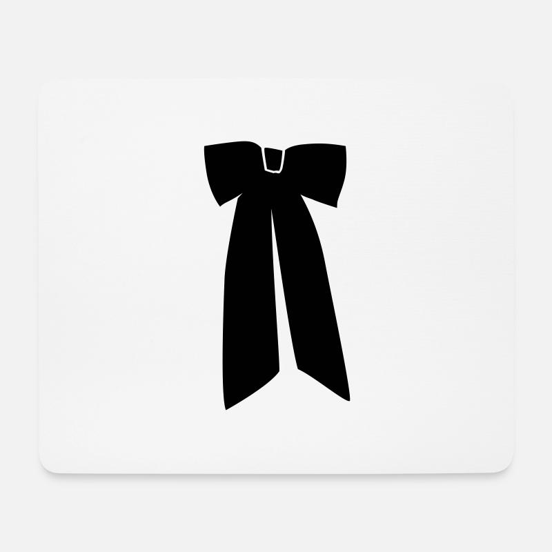 Fliege Mädchen corbata Krawatte Krawatte - Mousepad (Querformat) - Weiß