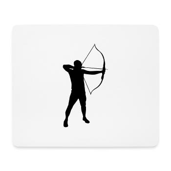 Archery male de - Mousepad (Querformat) - Weiß - Vorne