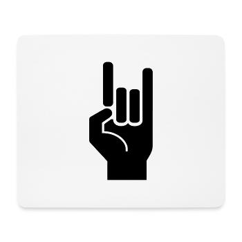 Rock and roll hand de - Mousepad (Querformat) - Weiß - Vorne