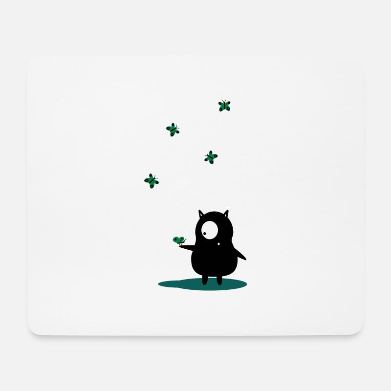schmetterlinge - Mousepad (Querformat) - Weiß