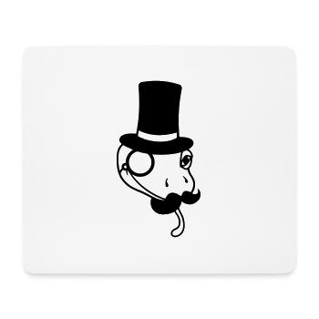 visage monsieur monsieur monsieur messieurs cylindre empire mon - Tapis de souris (format paysage) - blanc - Devant