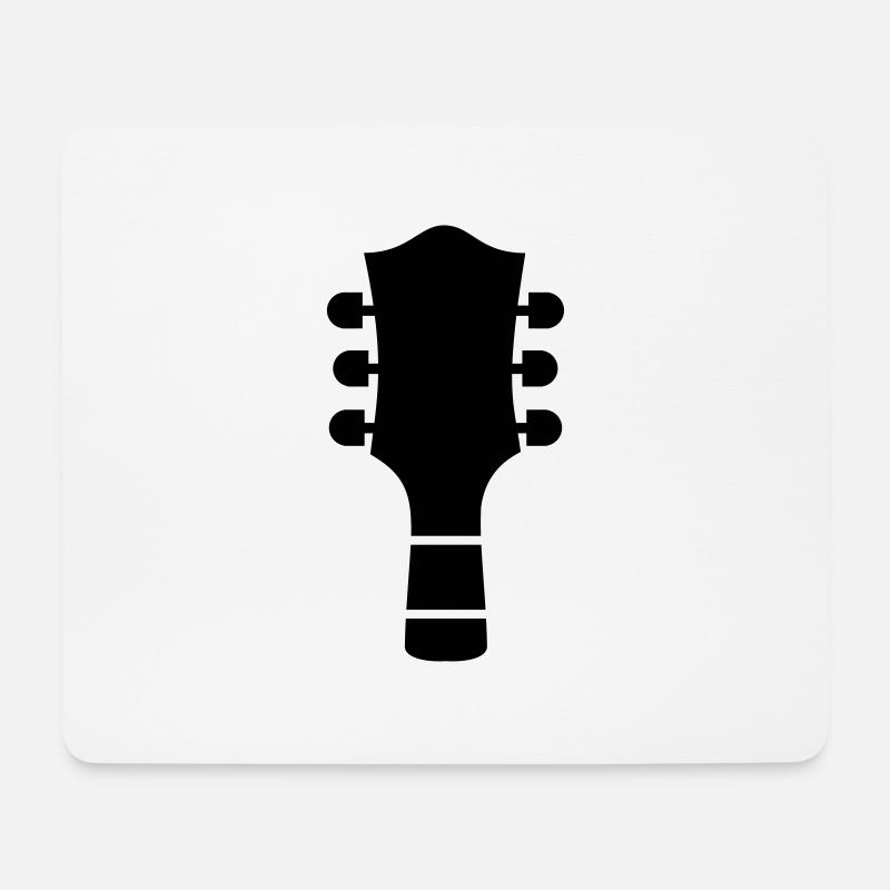Gitarre - Mousepad (Querformat) - Weiß
