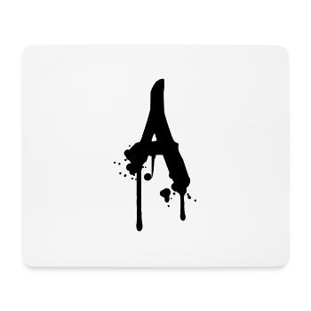 A Graffiti Tropfen Farbklex Spray - Mousepad (Querformat) - Weiß - Vorne