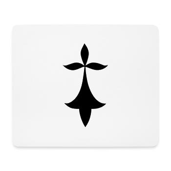 HERMINE - Tapis de souris (format paysage) - blanc - Devant