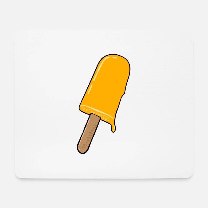 Eis - Mousepad (Querformat) - Weiß