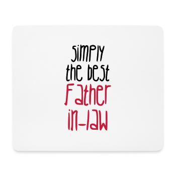 Father in law Schwiegervater Beau Pere Beau-Père - Mouse Pad (horizontal) - white - Front