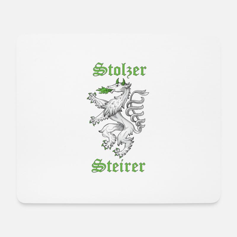 Stolzer Steirer - Mousepad (Querformat) - Weiß