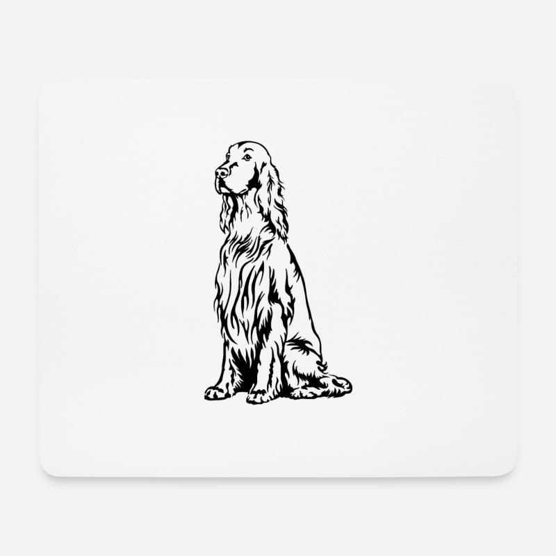 Irish Setter - Mousepad (Querformat) - Weiß