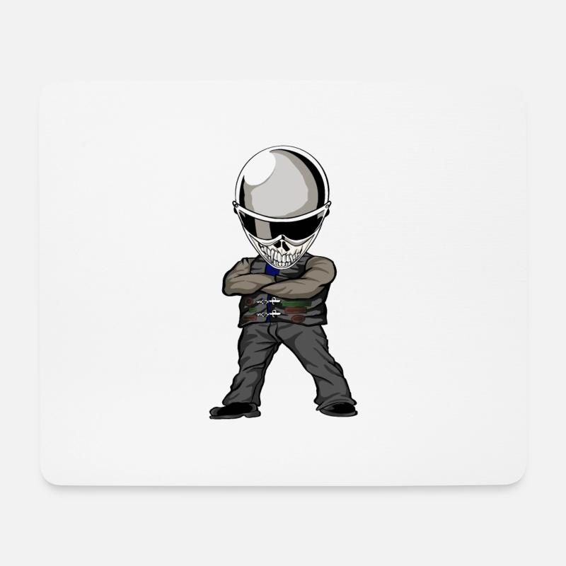 Böser Streetfighter - Mousepad (Querformat) - Weiß