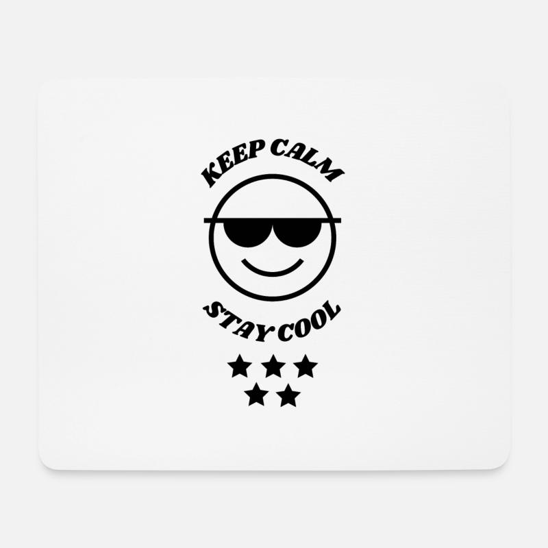 Keep calm - Mousepad (Querformat) - Weiß
