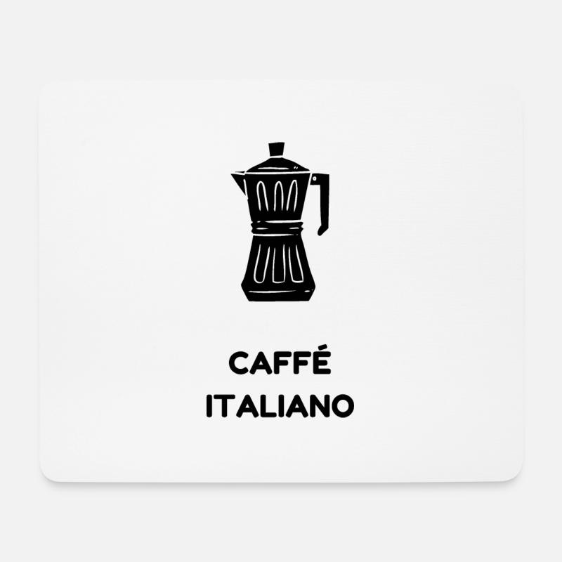 CAFFÉ ITALIANO - Mousepad (Querformat) - Weiß