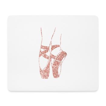 Ballerina Ballettschuhe Cool Toe Tanzen Pointe - Mousepad (Querformat) - Weiß - Vorne