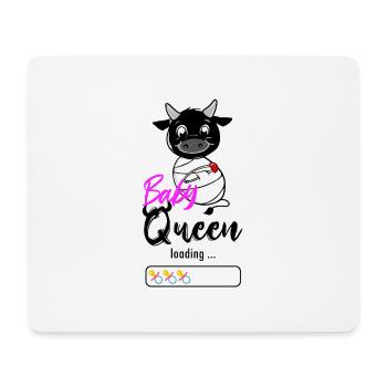 Vache d'herens, eringer, baby queen loading... - Tapis de souris (format paysage) - blanc - Devant