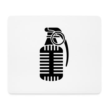 Microphone Grenade - Mouse Pad (horizontal) - white - Front