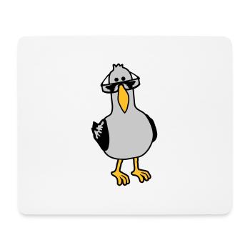 Lunettes de soleil Cool View Seagull - Tapis de souris (format paysage) - blanc - Devant