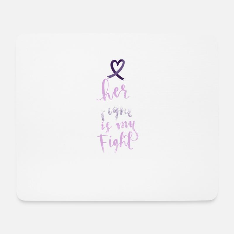 Fight Rett Sydrome RTT Sensibilisierungsunterstützung - Mousepad (Querformat) - Weiß