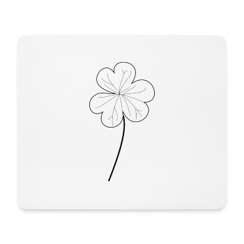 Kleeblatt - Mousepad (Querformat) - Weiß - Vorne