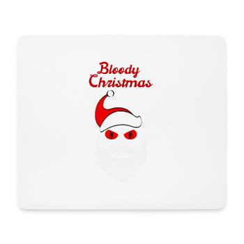 Noël sanglant Joyeux Noël Horreur - Tapis de souris (format paysage) - blanc - Devant
