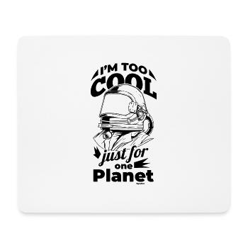 Astronaute - Tapis de souris (format paysage) - blanc - Devant