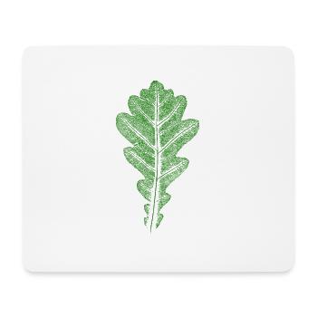 Blatt Eiche / Eichenblatt - Blätter WALD & Natur - Mousepad (Querformat) - Weiß - Vorne
