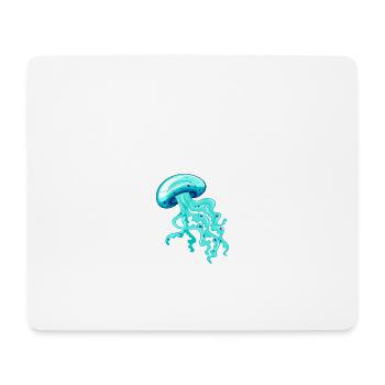 Das ist mein menschliches Kostüm Ich bin wirklich eine Qualle - Mousepad (Querformat) - Weiß - Vorne