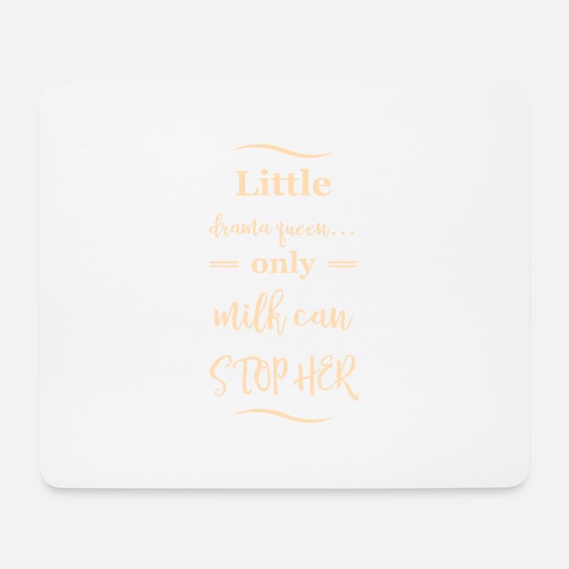 Drama Girl - Mousepad (Querformat) - Weiß