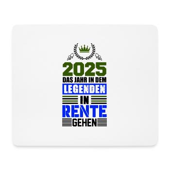 rente 2025 legenden - Mousepad (Querformat) - Weiß - Vorne