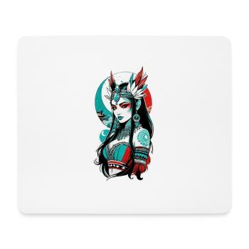 Indische Prinzessin - Aztek - Mousepad (Querformat) - Weiß - Vorne