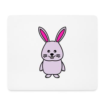 hase comic - Mousepad (Querformat) - Weiß - Vorne