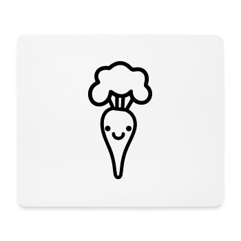 Carotte - Tapis de souris (format paysage) - blanc - Devant